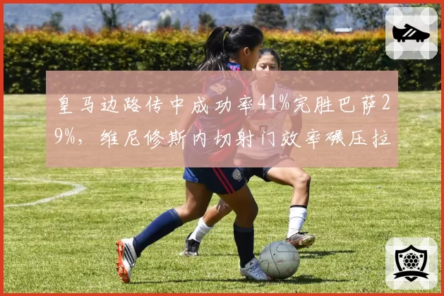 皇马边路传中成功率41%完胜巴萨29%,维尼修斯内切射门效率碾压拉菲尼亚